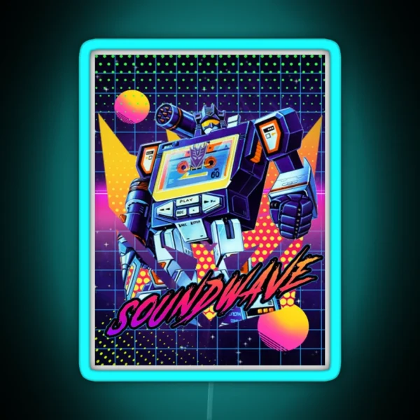 Decepticon Soundwave 80and39 S Theme Led RGB Neon Sign