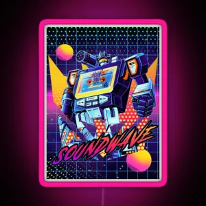 Decepticon Soundwave 80and39 S Theme Led RGB Neon Sign