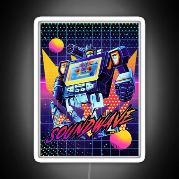 Decepticon Soundwave 80and39 S Theme Led RGB Neon Sign