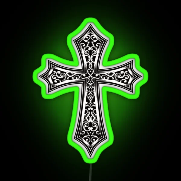 Decorative Cross RGB Neon Sign