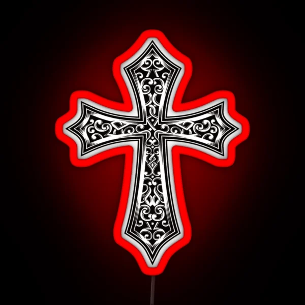 Decorative Cross RGB Neon Sign