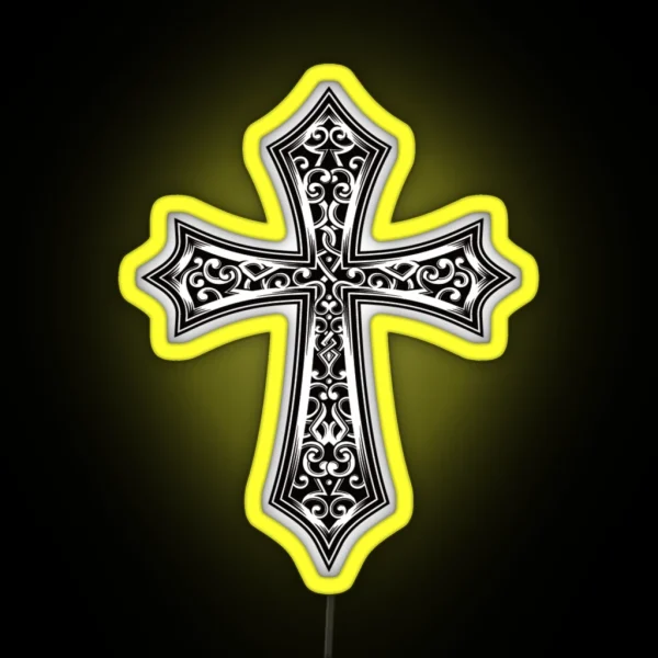 Decorative Cross RGB Neon Sign