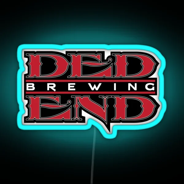 Ded End Brewing Logo RGB Neon Sign