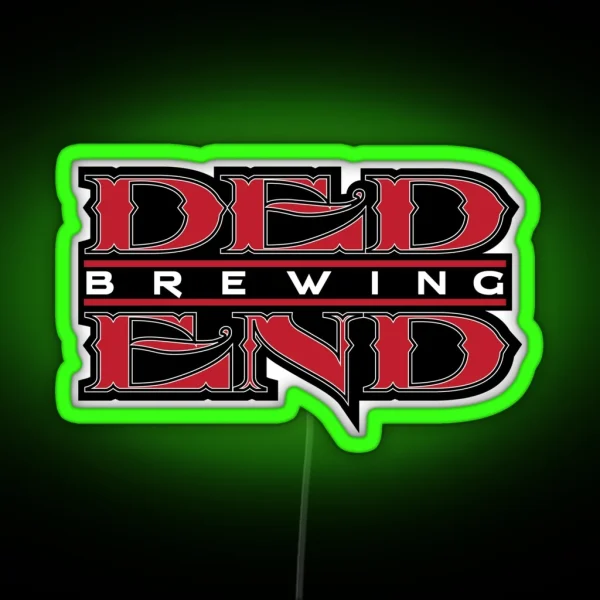 Ded End Brewing Logo RGB Neon Sign
