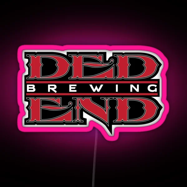 Ded End Brewing Logo RGB Neon Sign