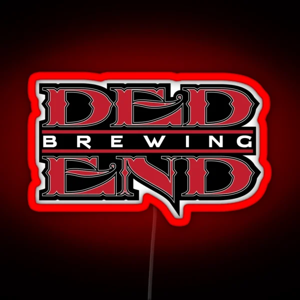 Ded End Brewing Logo RGB Neon Sign