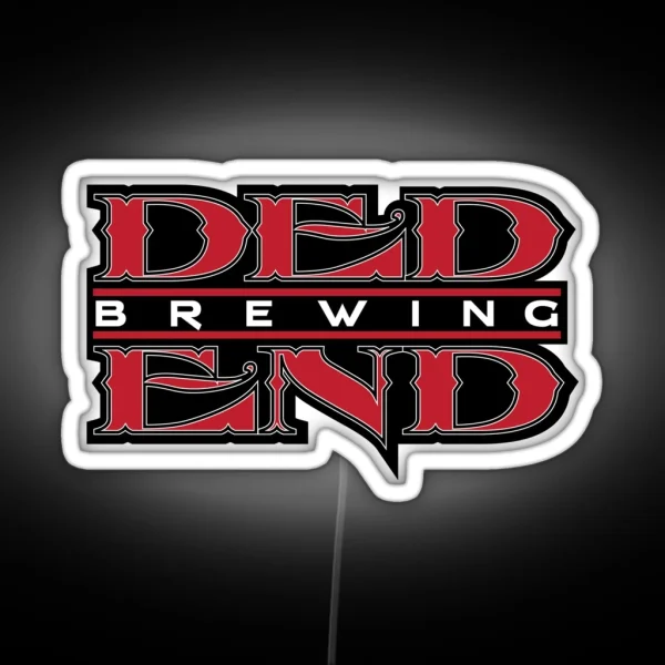 Ded End Brewing Logo RGB Neon Sign
