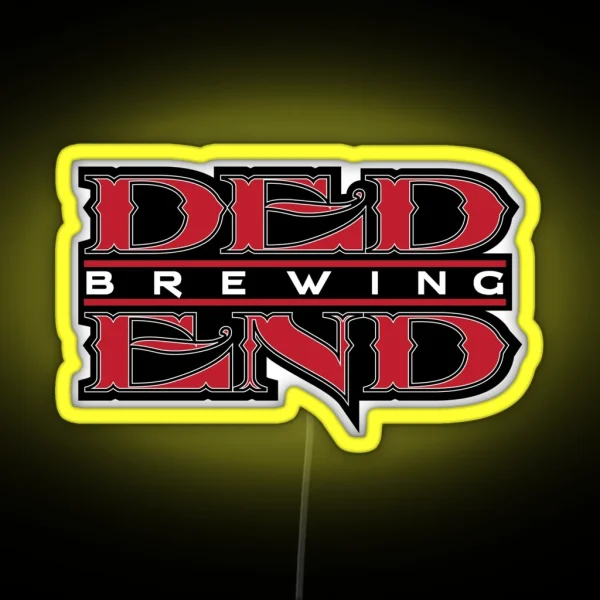 Ded End Brewing Logo RGB Neon Sign
