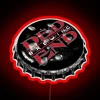 Home Brewery Sign with Vibrant RGB Neon Color Accents Lighting