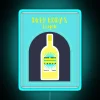 Deep Eddy's neon bar sign, custom printed with vibrant RGB colors.