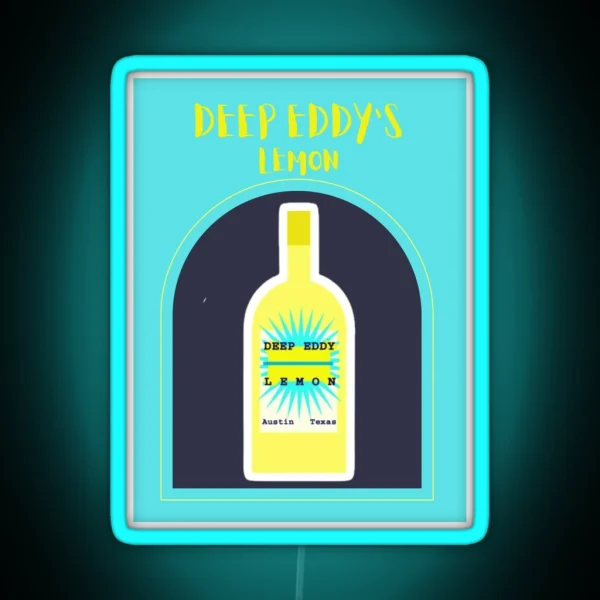 Deep Eddy S Liquor Print RGB Neon Sign