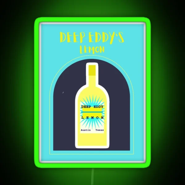 Deep Eddy S Liquor Print RGB Neon Sign