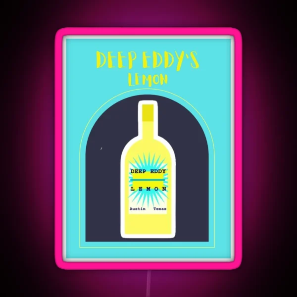 Deep Eddy S Liquor Print RGB Neon Sign