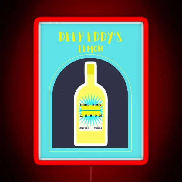 Deep Eddy S Liquor Print RGB Neon Sign