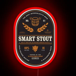 Deep Rock Galactic Smart Stout RGB Neon Sign