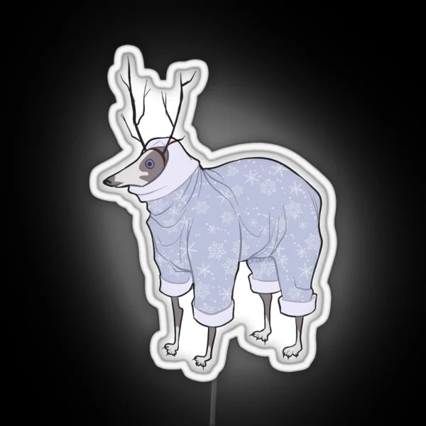 Deer Dog RGB Neon Sign
