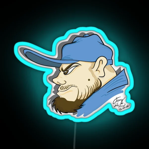 Def J Graffiti Head RGB Neon Sign