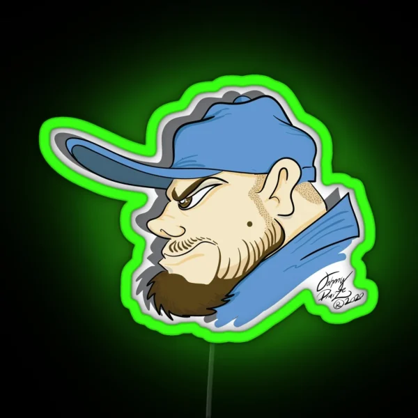 Def J Graffiti Head RGB Neon Sign
