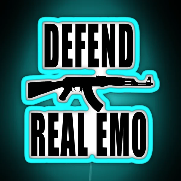 DEFEND REAL EMO MIDWEST EMO RGB Neon Sign