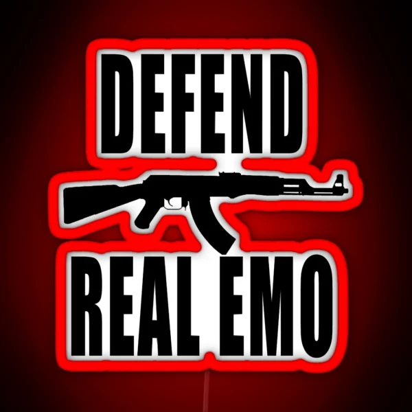 DEFEND REAL EMO MIDWEST EMO RGB Neon Sign