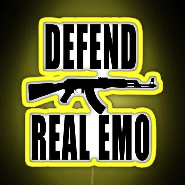 DEFEND REAL EMO MIDWEST EMO RGB Neon Sign