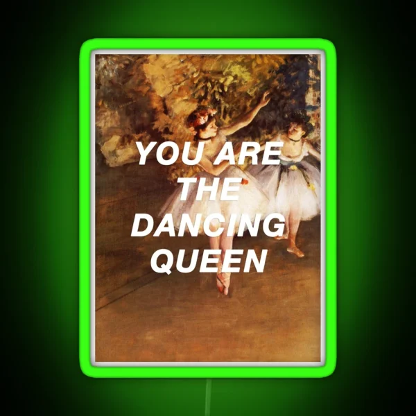Degas Dancing Queen RGB Neon Sign