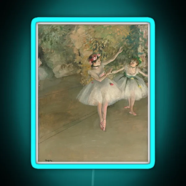 Degas Two Dancers RGB Neon Sign