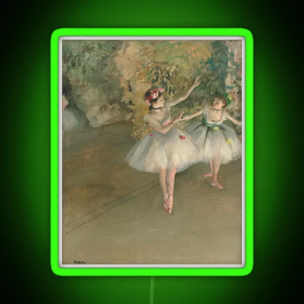 Degas Two Dancers RGB Neon Sign