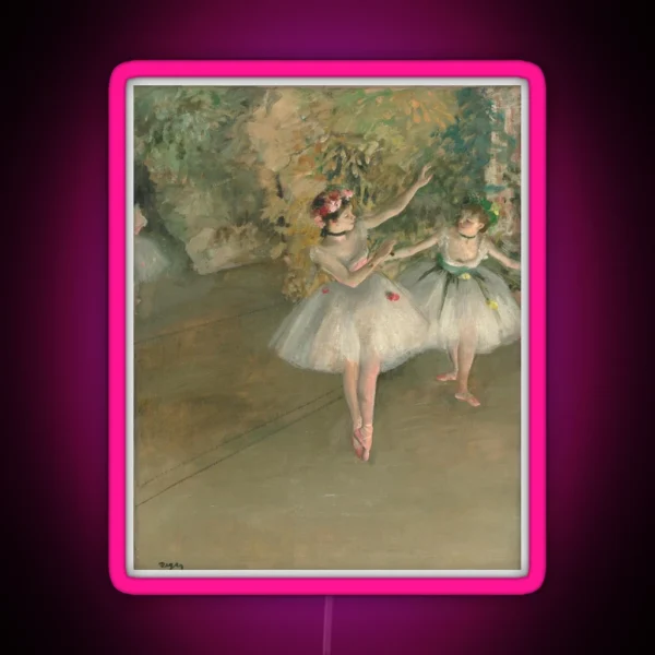 Degas Two Dancers RGB Neon Sign