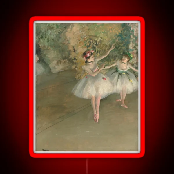 Degas Two Dancers RGB Neon Sign