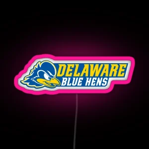 Delaware Fightin Blue Hens RGB Neon Sign