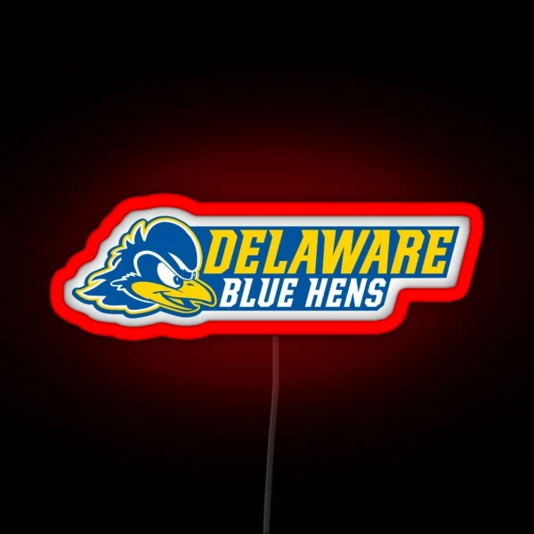 Delaware Fightin Blue Hens RGB Neon Sign