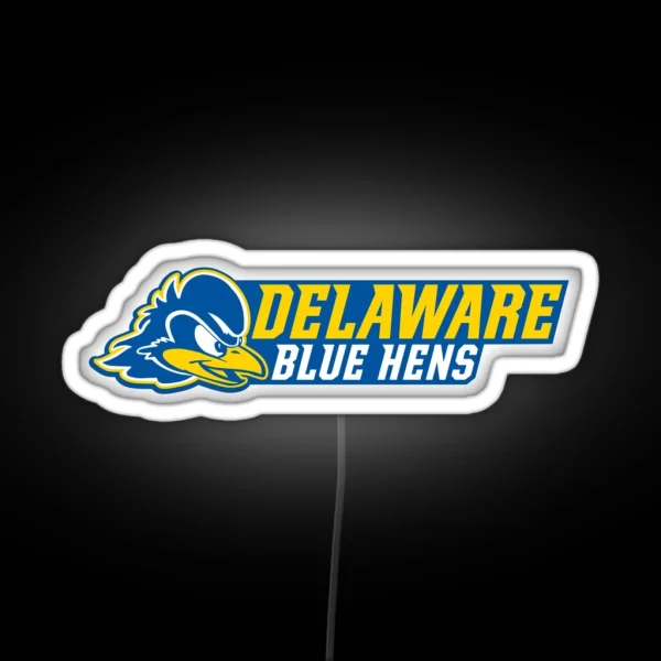 Delaware Fightin Blue Hens RGB Neon Sign