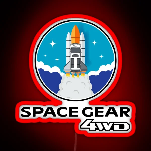 Delica Space Gear 4WD Blast Off RGB Neon Sign