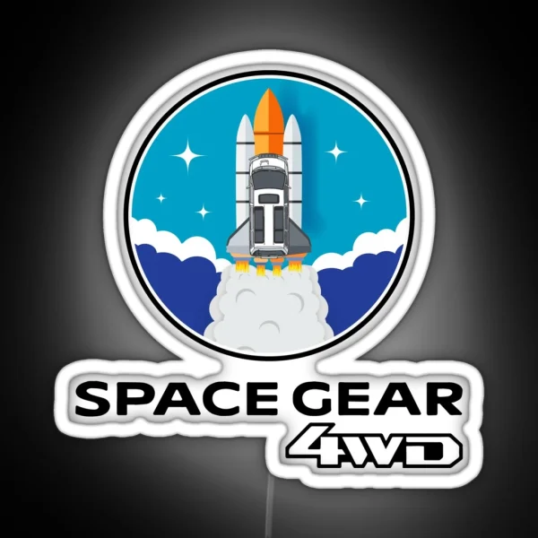 Delica Space Gear 4WD Blast Off RGB Neon Sign