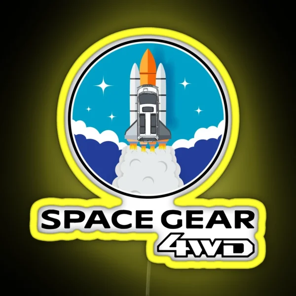 Delica Space Gear 4WD Blast Off RGB Neon Sign