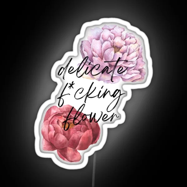 Delicate Flower RGB Neon Sign