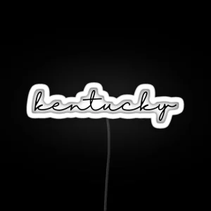 Delicate Kentucky Font RGB Neon Sign