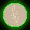 Elegant botanical leaf patterned RGB neon sign for bohemian homes