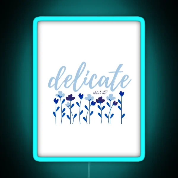 Delicate Print RGB Neon Sign