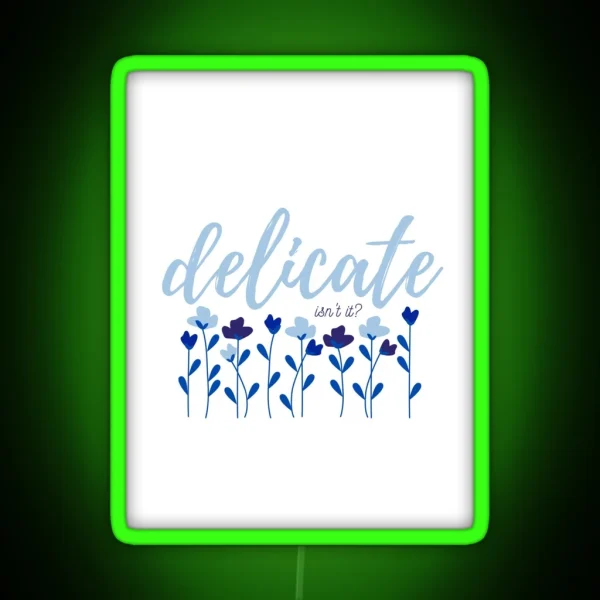 Delicate Print RGB Neon Sign