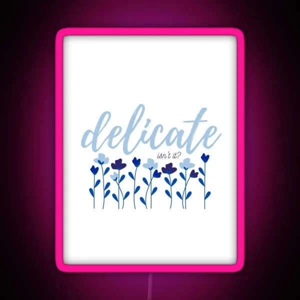 Delicate Print RGB Neon Sign