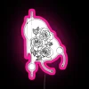 Customizable vibrant color changing RGB LED display canvas neon sign artwork