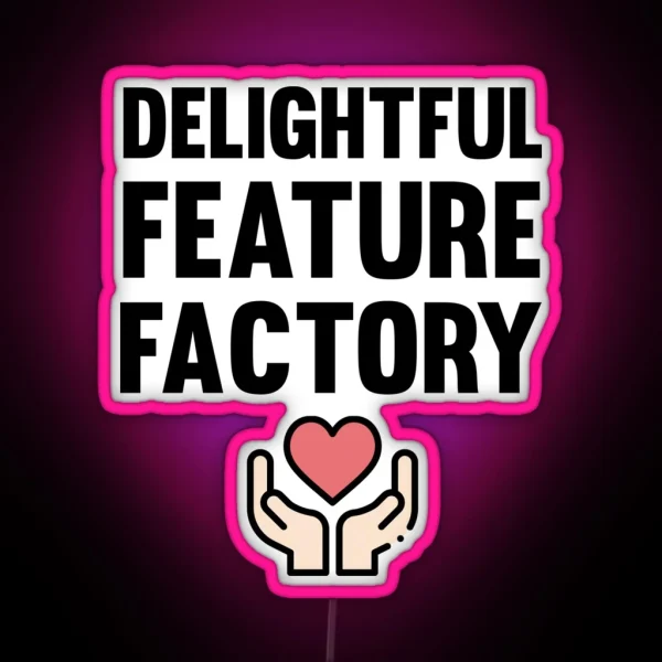 Delightful Feature Factory Productmanager RGB Neon Sign