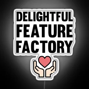 Delightful Feature Factory Productmanager RGB Neon Sign