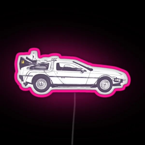 Delorean RGB Neon Sign