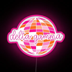 Delta Gamma Disco RGB Neon Sign