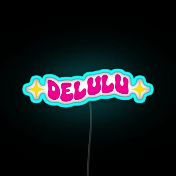 Delulu RGB Neon Sign