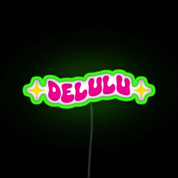 Delulu RGB Neon Sign