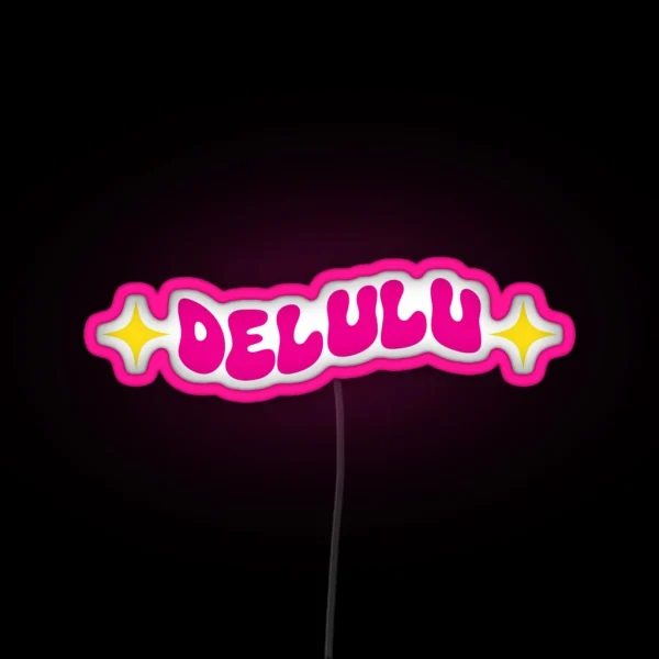 Delulu RGB Neon Sign